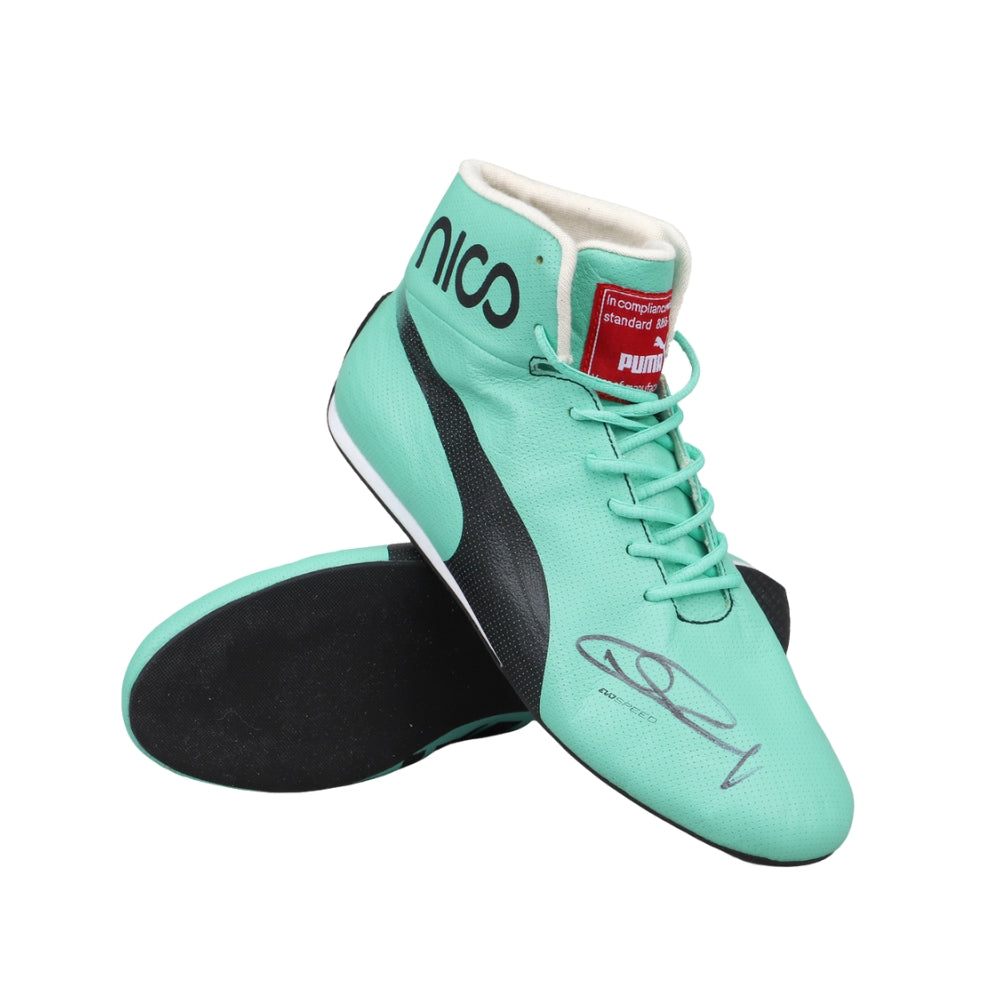 Nico Rosberg Signed 2017 Racing Shoes Endless Racewear