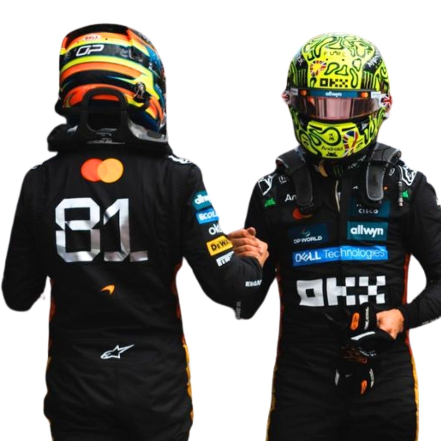 2025 F1 Racing Costume Worn by Lando Norris & Oscar Piastri - Silverstone British GP Endless Racewear