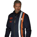 GrandPrix Originals Men's Roadmaster Cotton Jacket - Navy/Sand Jackets GrandPrix Originals USA S Navy 