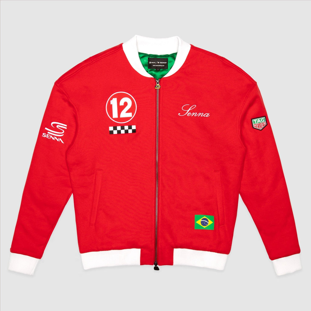 Ayrton Senna F1 x Tag Heuer Varsity Jacket - Red