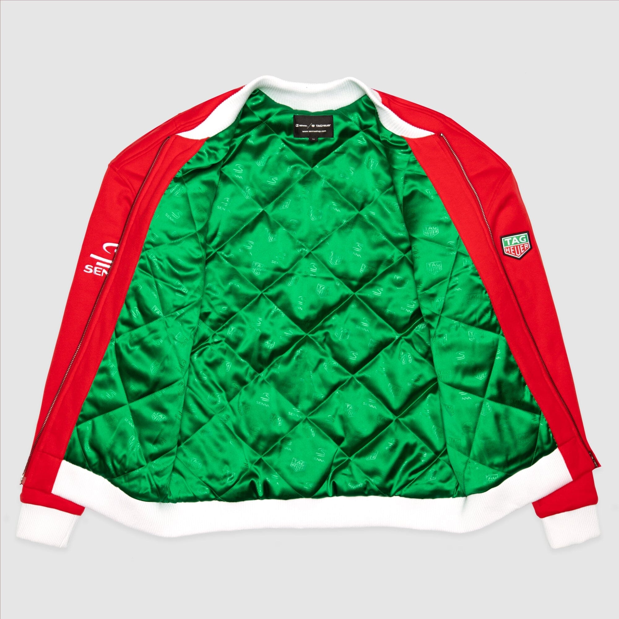 Ayrton Senna F1 x Tag Heuer Varsity Jacket - Red