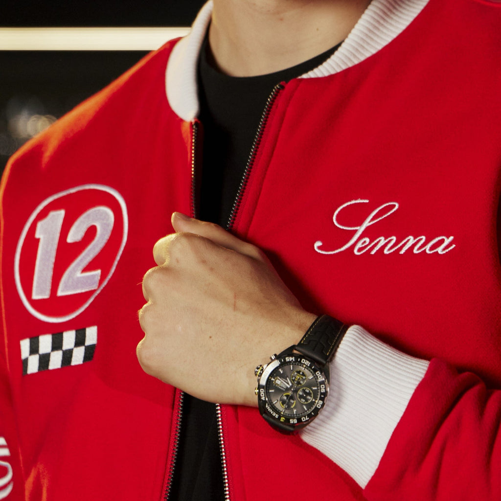 Ayrton Senna F1 x Tag Heuer Varsity Jacket - Red