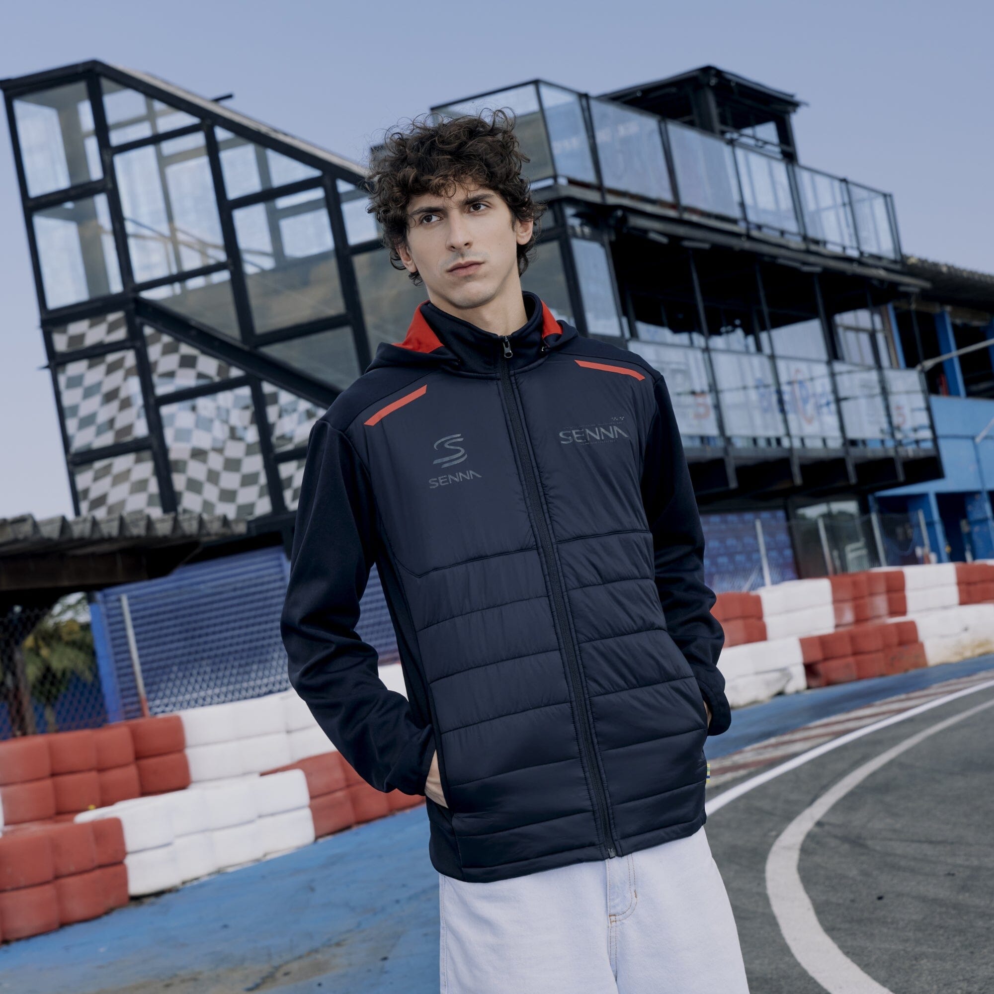 Ayrton Senna F1 Race Jacket - Black