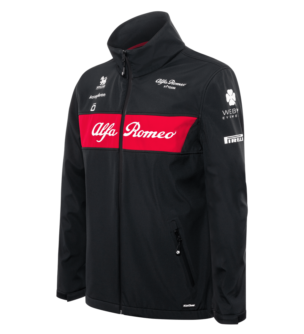 Alfa Romeo Racing F1 Men's Team Softshell Jacket - Black