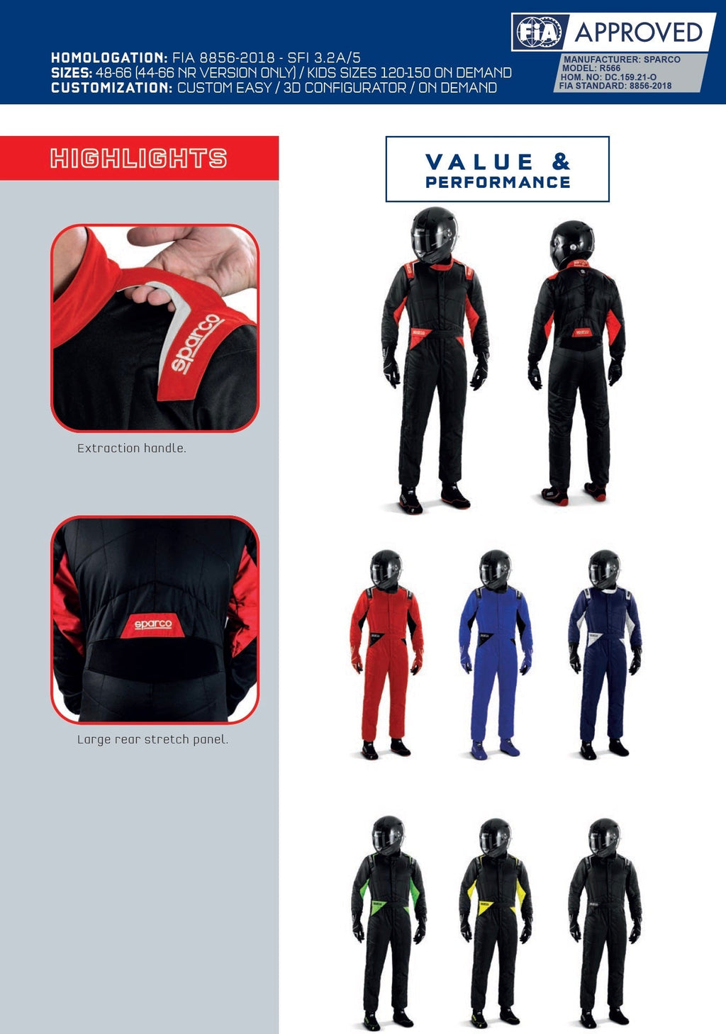 Sparco Sprint Driver Race Suit Endless Racewear