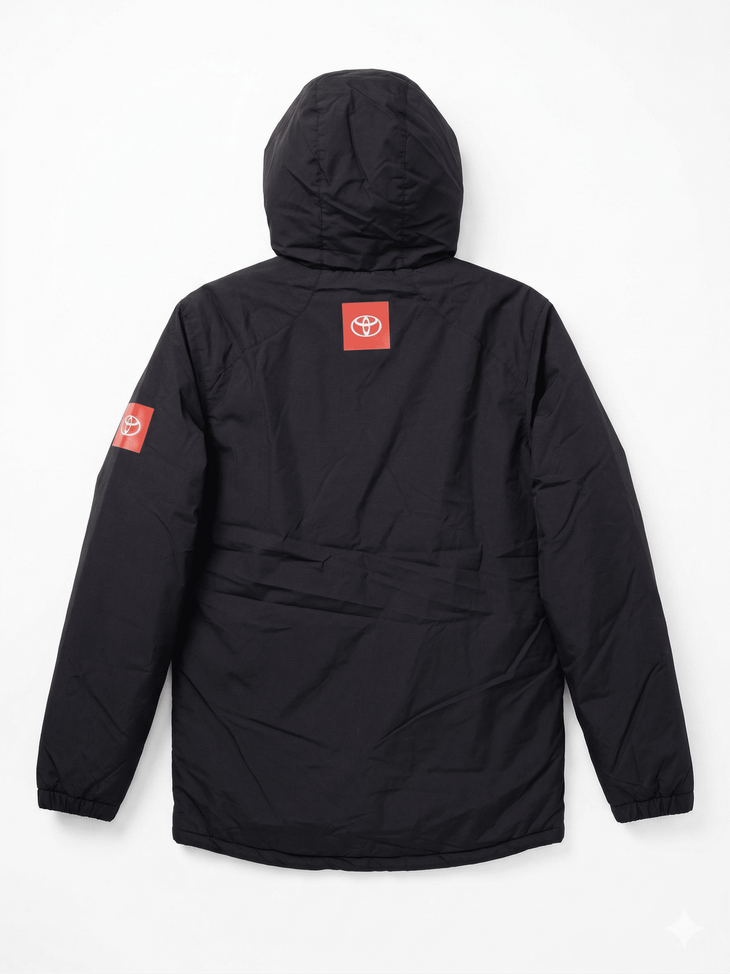 Joe Gibbs Racing Men's Team Winter Jacket w/Toyota Sponsor - Caviar Black