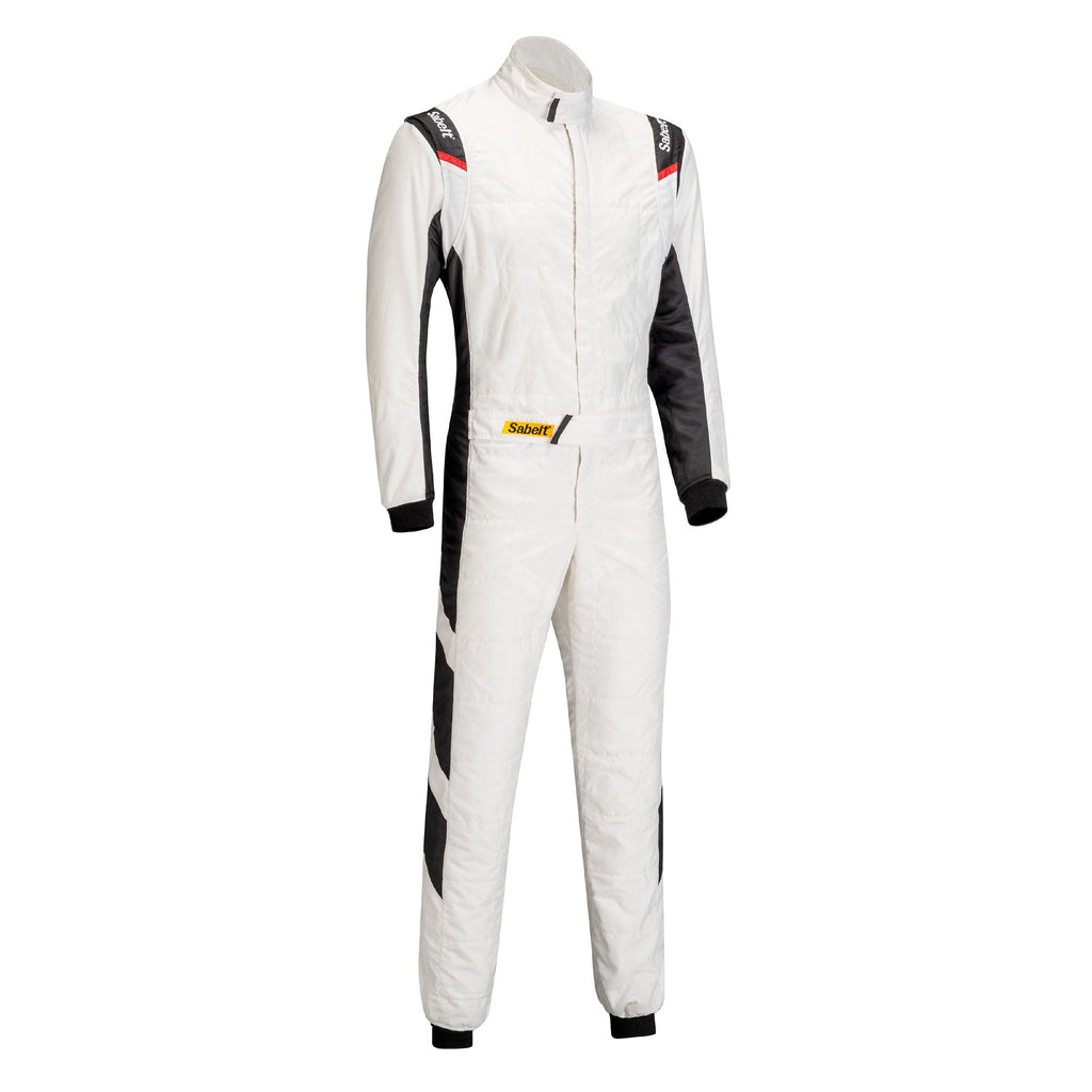 Sabelt Universe TS-8 racing suit, white with black side panels and red/blue accents