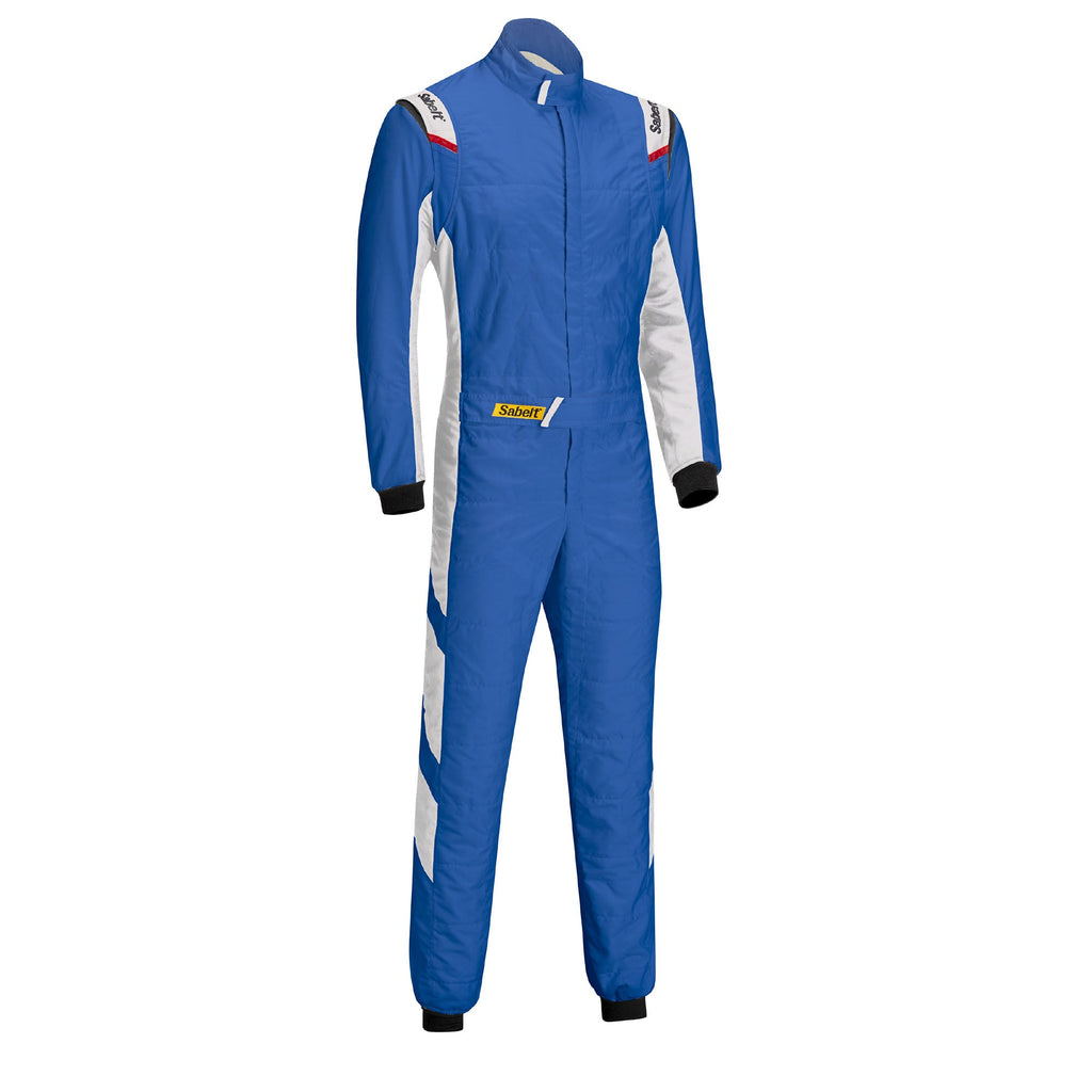 Sabelt Universe TS-8 racing suit, blue with white graphics and red/white accents