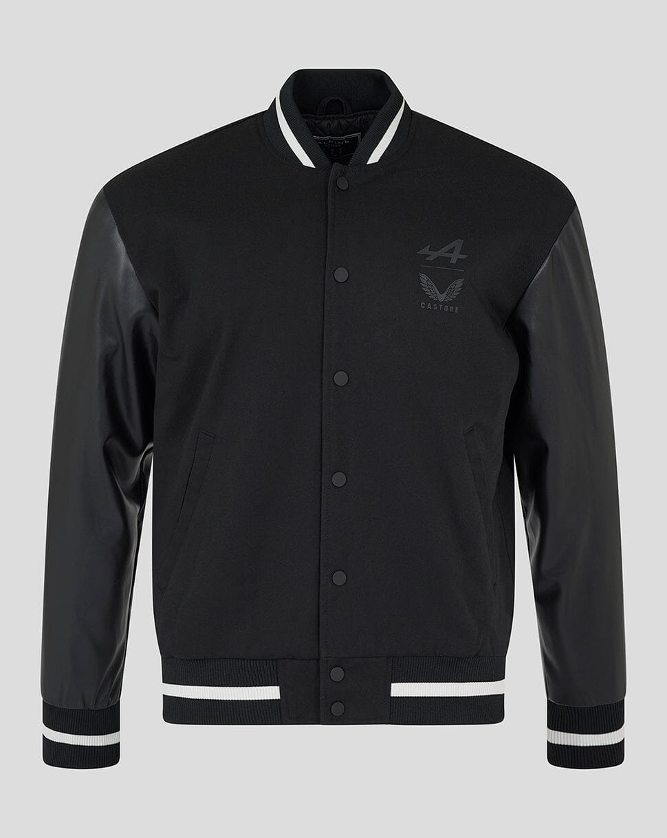 Alpine Racing F1 Dual Brand Bomber Jacket - Black