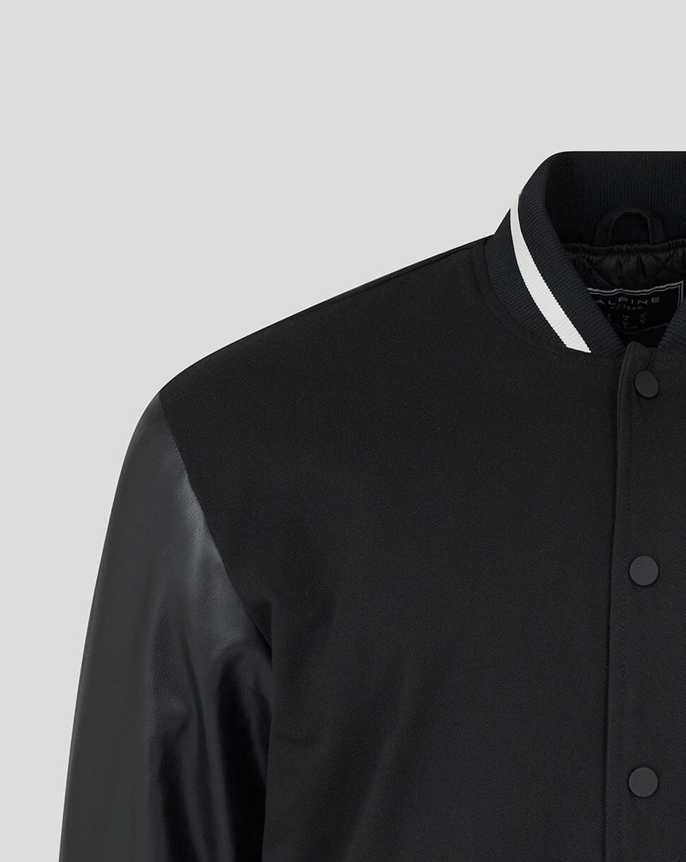 Alpine Racing F1 Dual Brand Bomber Jacket - Black