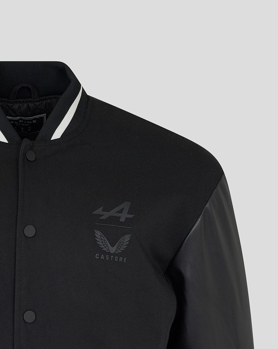 Alpine Racing F1 Dual Brand Bomber Jacket - Black