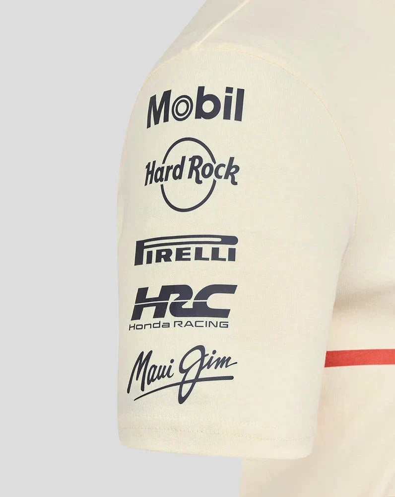 Red Bull Racing F1 Heritage Team T-Shirt - Egret Endless Racegear
