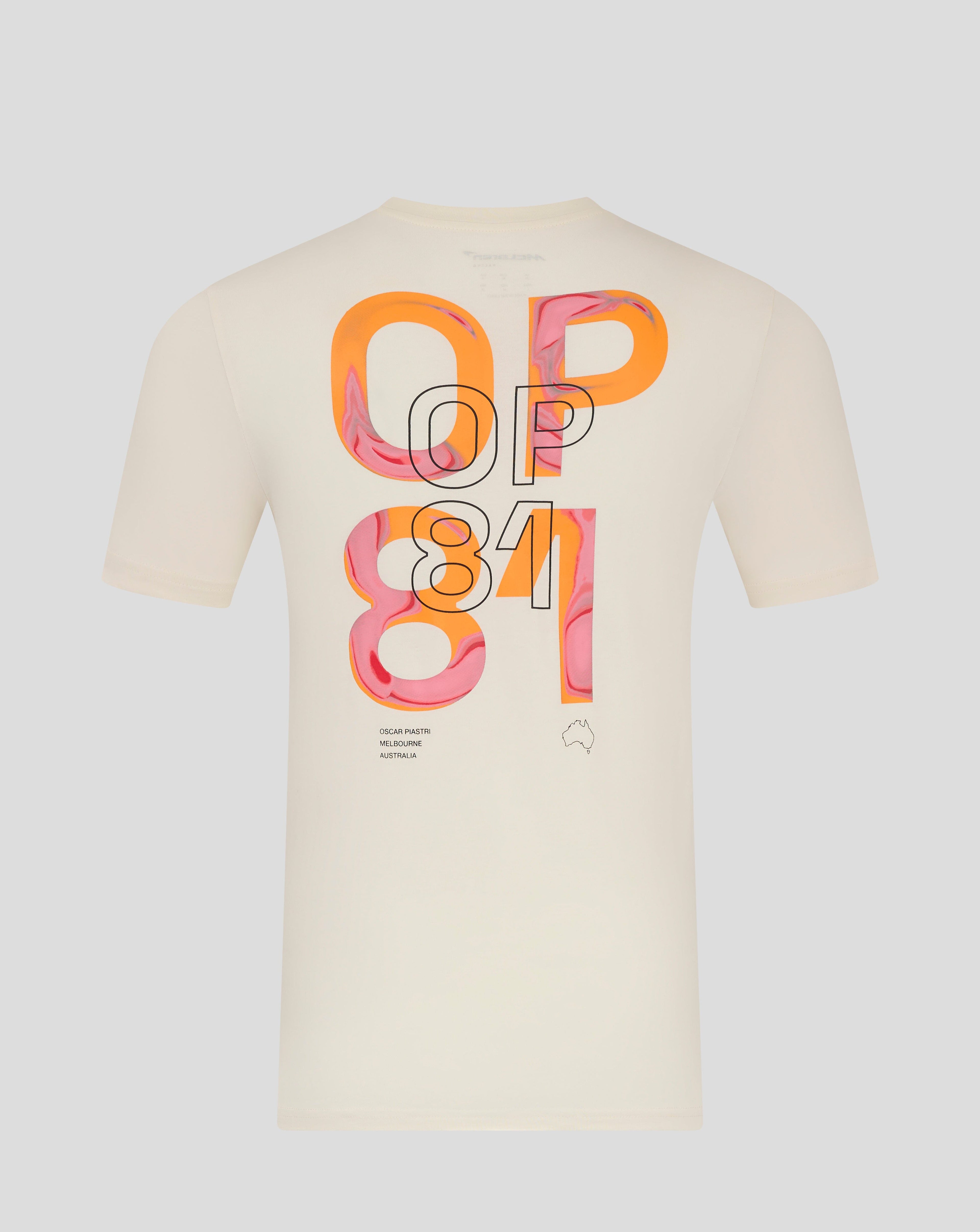 McLaren F1 Oscar Piastri Driver T-Shirt - Caviar Black/Egret Endless Racegear