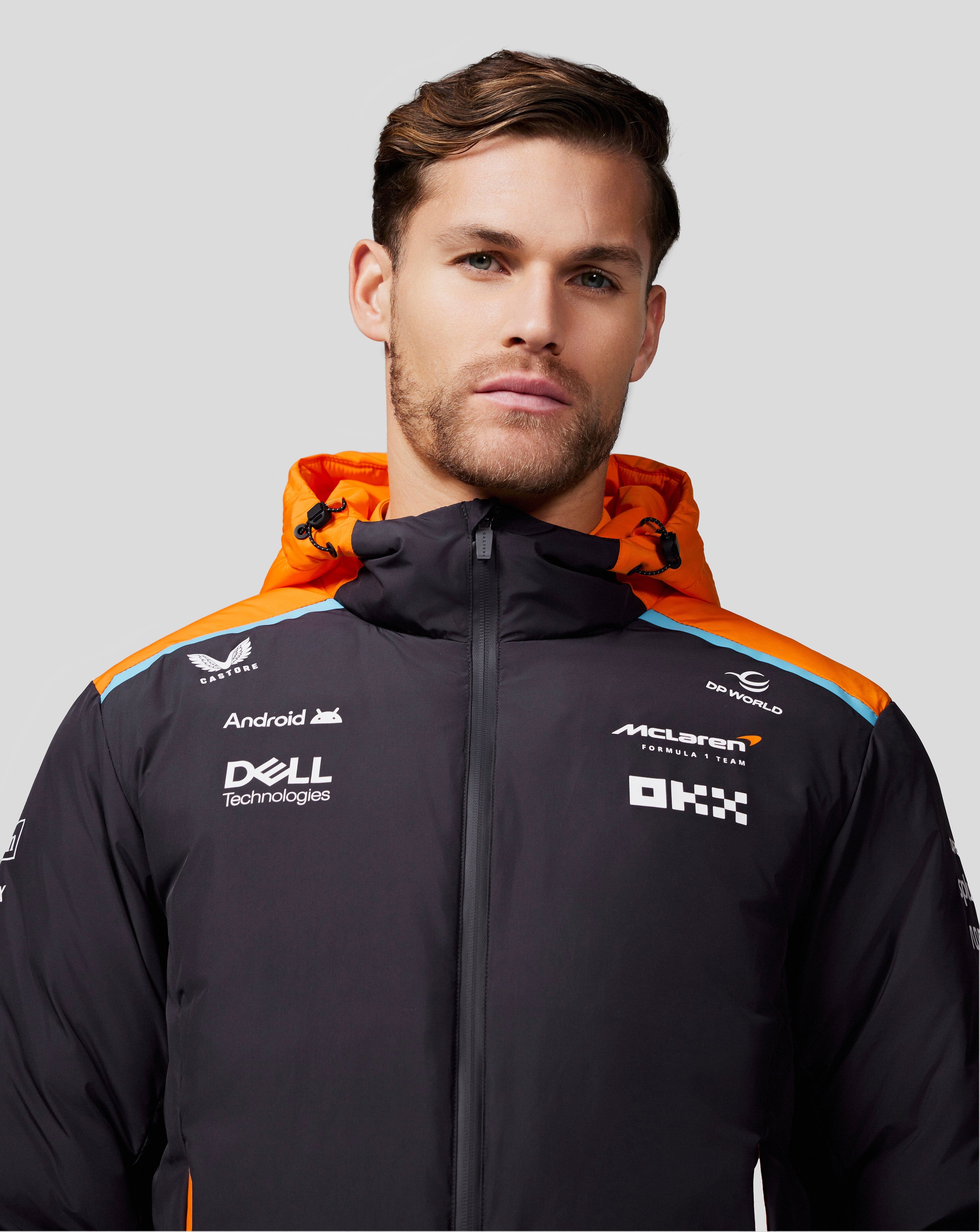 McLaren F1 Team Longline Padded Jacket - Phantom