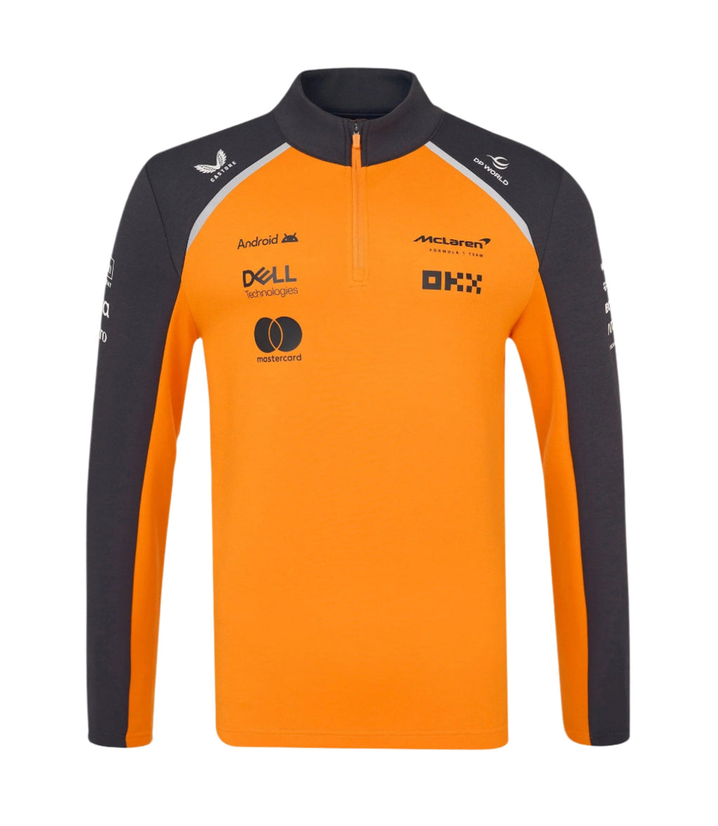 McLaren F1 2025 Team 1/4 Zip Mid Layer - Papaya