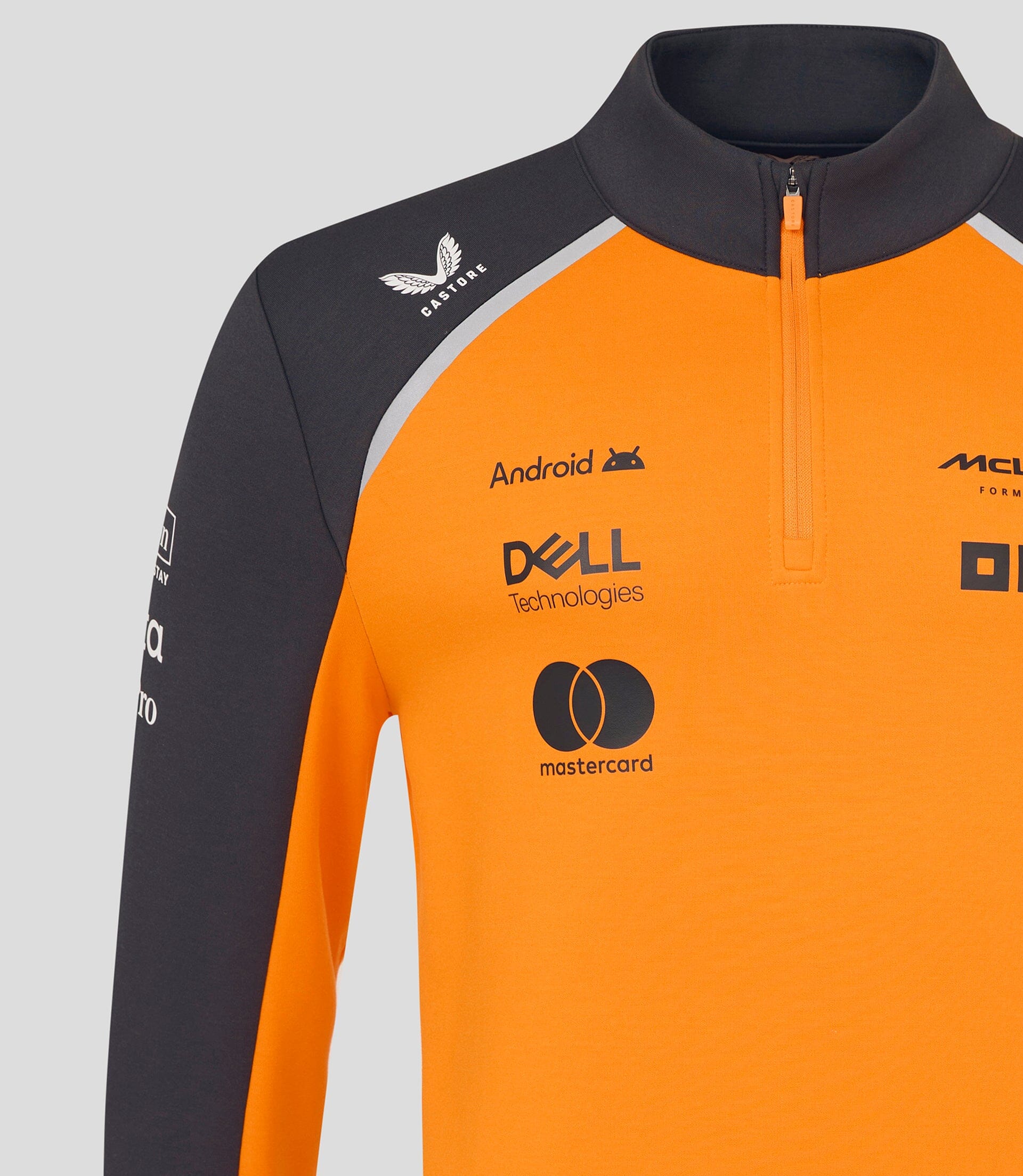 McLaren F1 2025 Team 1/4 Zip Mid Layer - Papaya