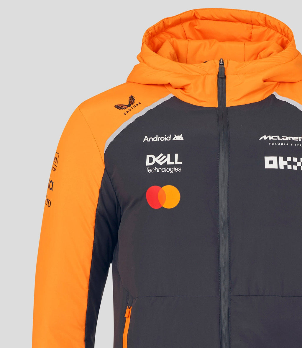 McLaren F1 2025 Team Longline Padded Jacket - Phantom