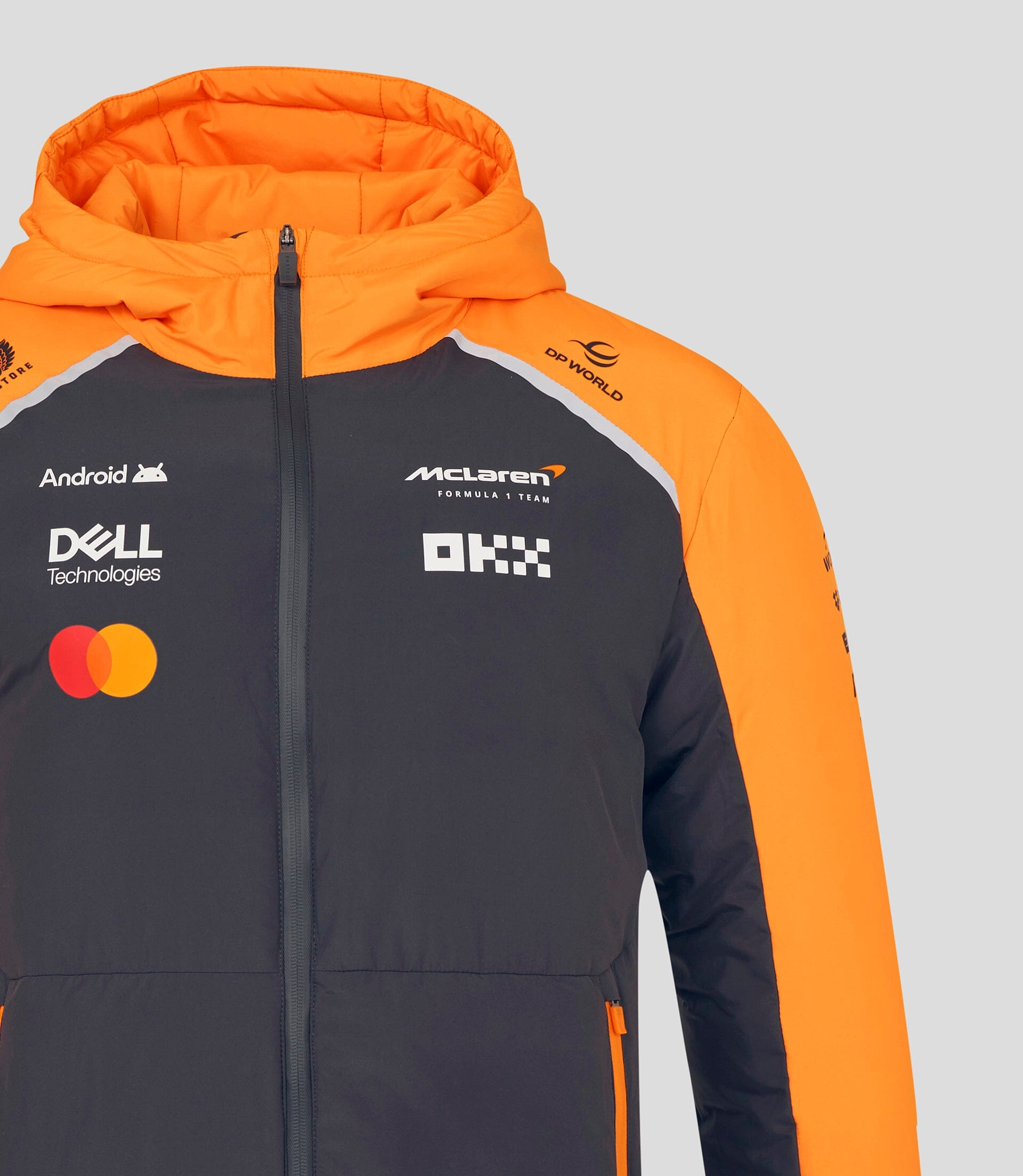 McLaren F1 2025 Team Longline Padded Jacket - Phantom