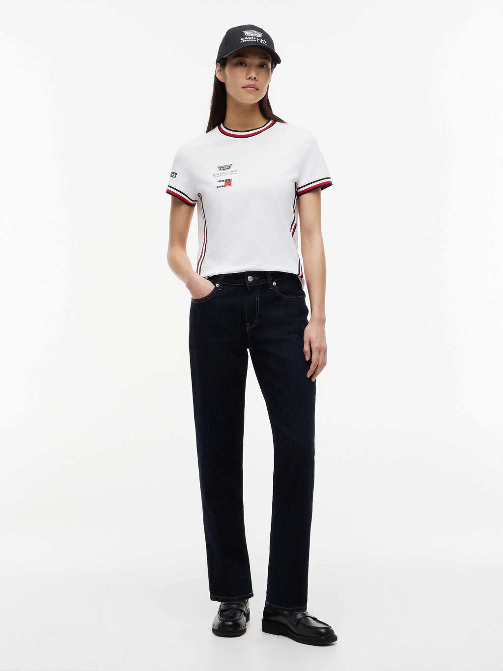 Cadillac F1 Racing Women's 2026 Team T-Shirt - White Cadillac F1