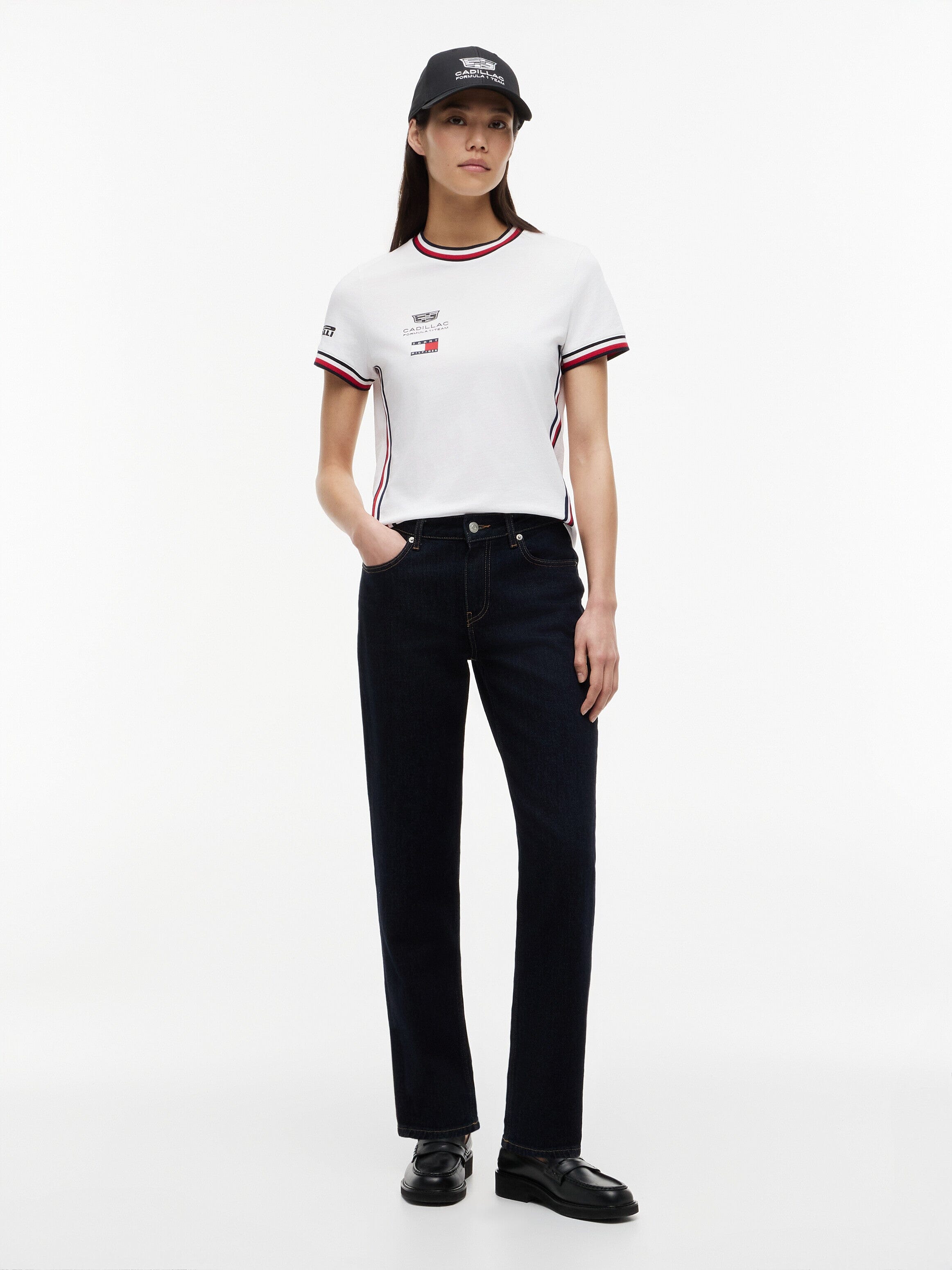 Cadillac F1 Racing Women's 2026 Team T-Shirt - White Cadillac F1