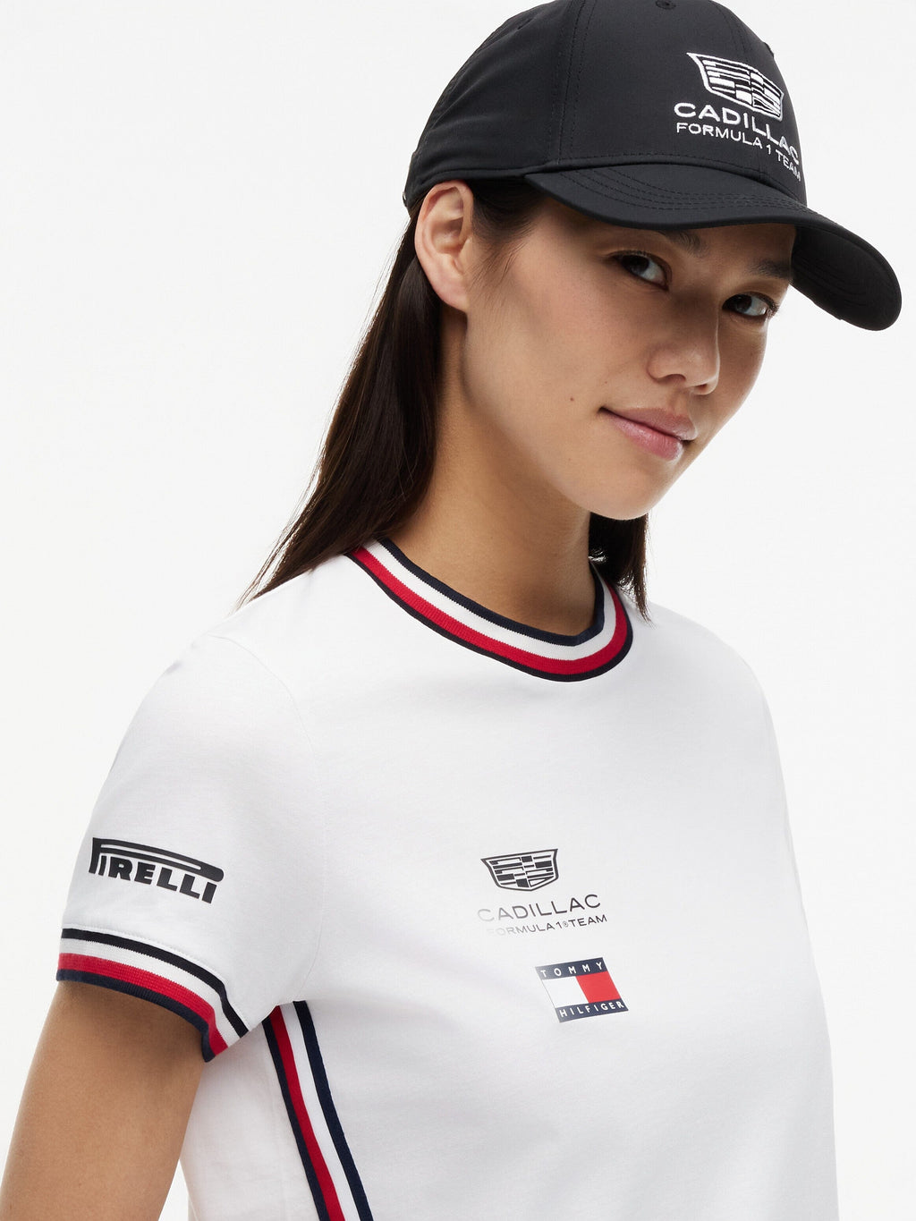 Cadillac F1 Racing Women's 2026 Team T-Shirt - White Cadillac F1