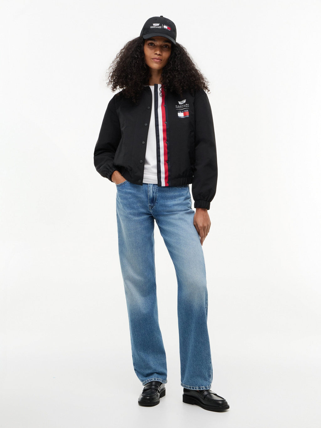 Cadillac F1 Racing Women's Logo Coach Jacket - Black
