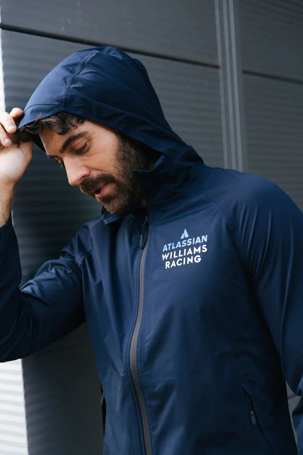 Atlassian Williams Racing F1 Reflo Travel Waterproof Jacket - Navy