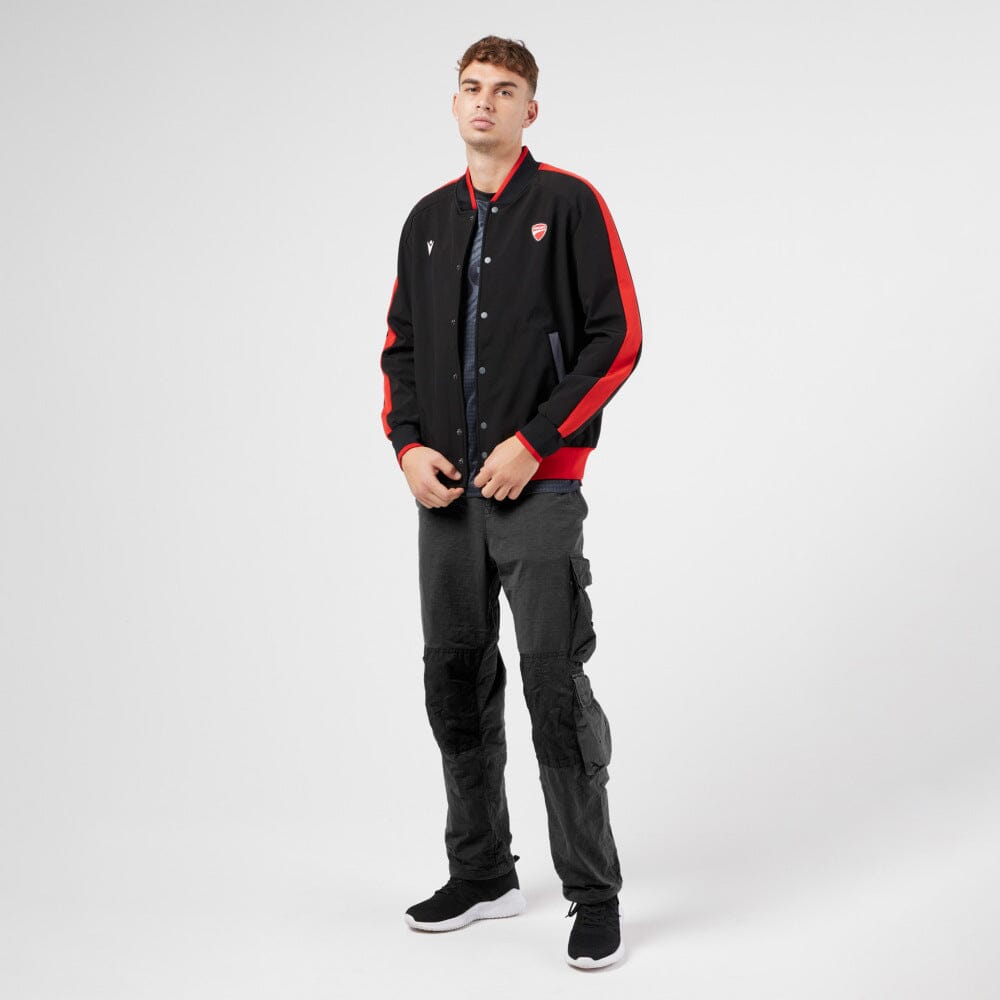 Ducati x Macron Men's Warmup College Jacket  - Black