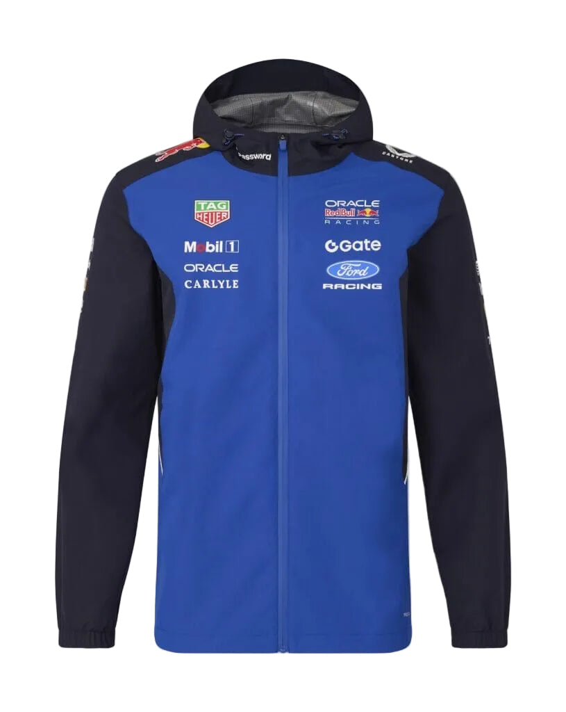 Red Bull Racing F1 2026 Team Rain Jacket - Blue/Navy