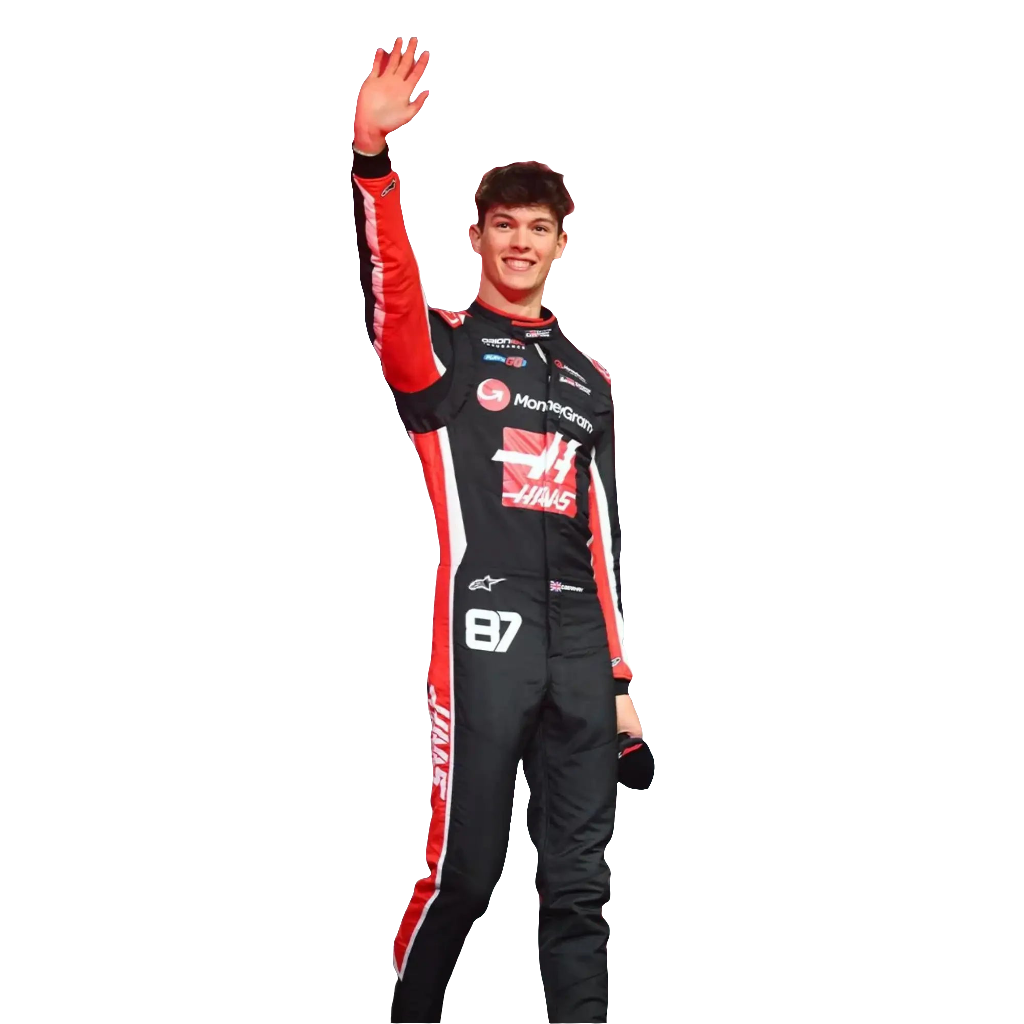 2025 Esteban Ocon & Oliver Bearman Haas F1 Team Replica Racing Suit Endless Racegear