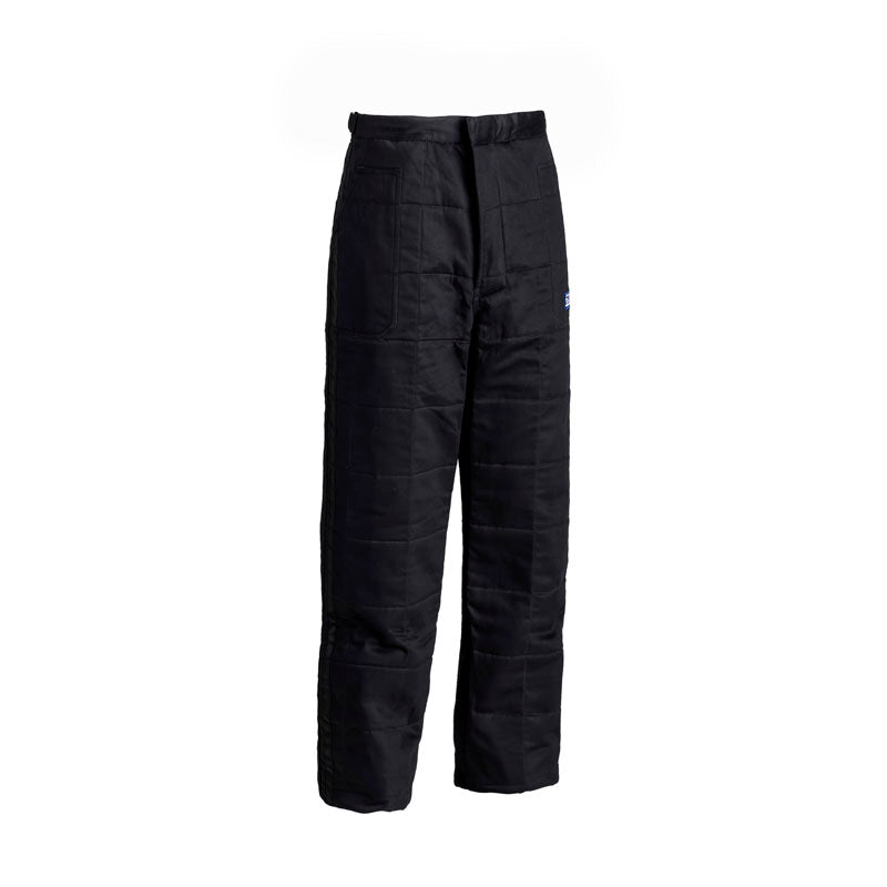 Sparco Jade 2 black racing pants with stitched panel seams and elastic waistband