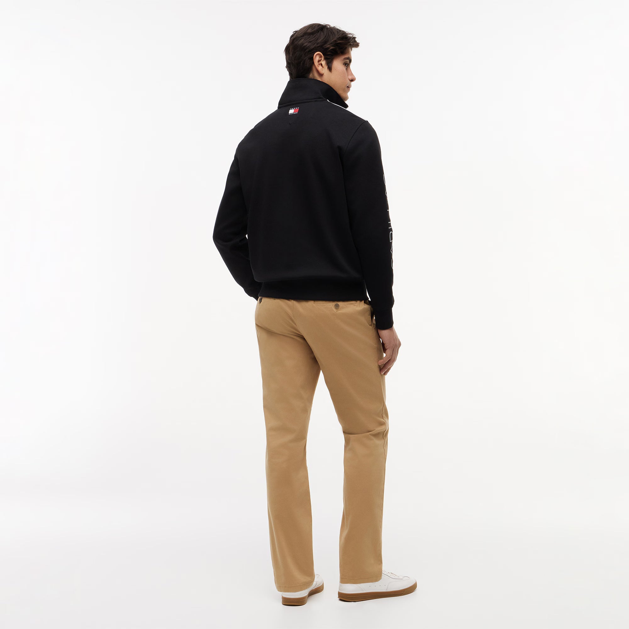 Cadillac F1 Racing Script Fill Zip Track Jacket - Black