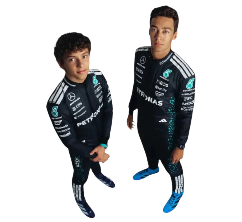2025 Andrea Kimi Antonelli & George Russell Mercedes replica suit Endless Racegear