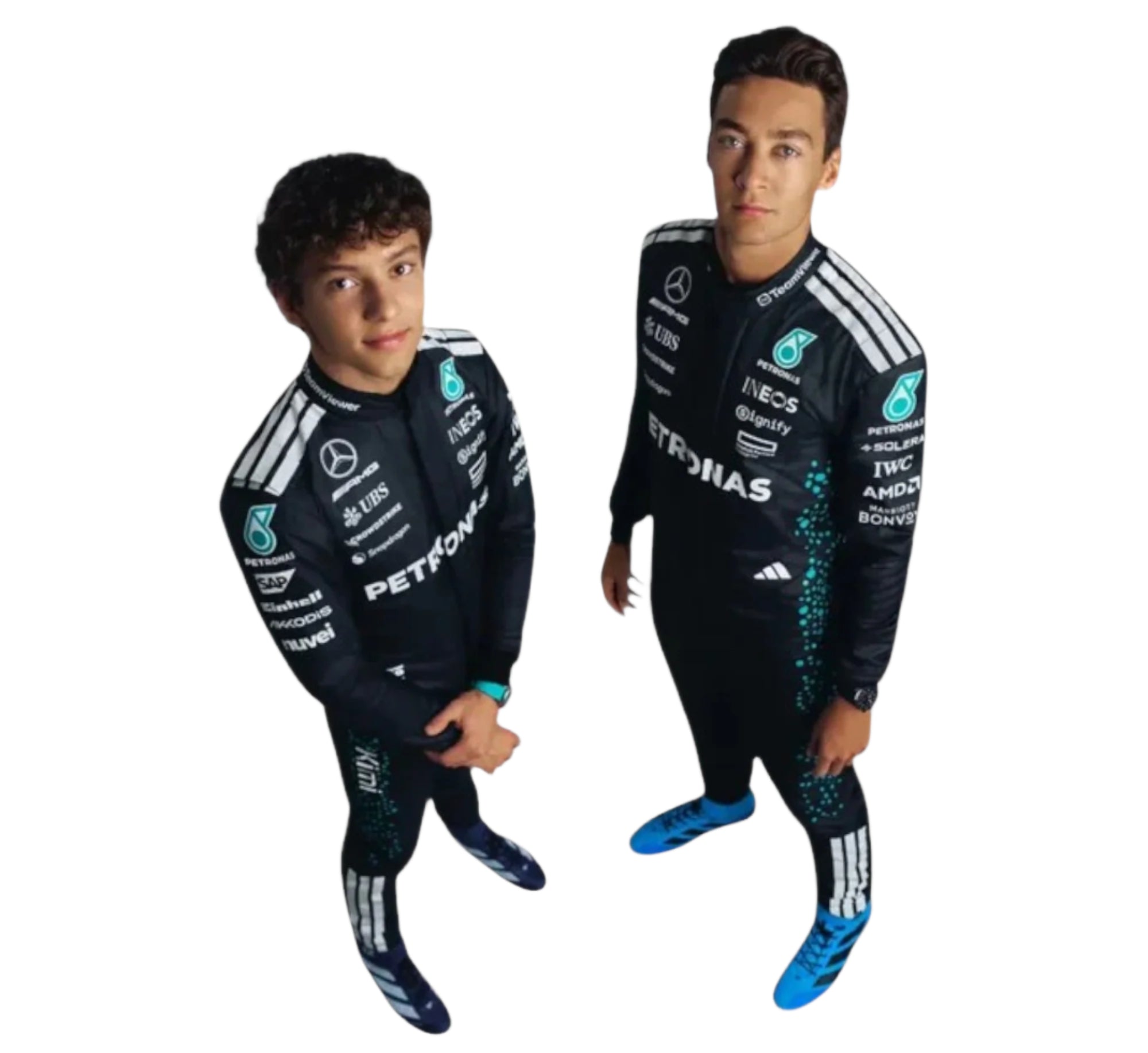 2025 Andrea Kimi Antonelli & George Russell Mercedes replica suit Endless Racegear