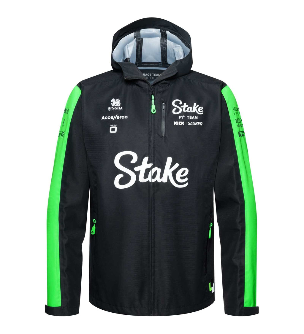 Stake F1 Kick Sauber Men's Team Rain Jacket - Black