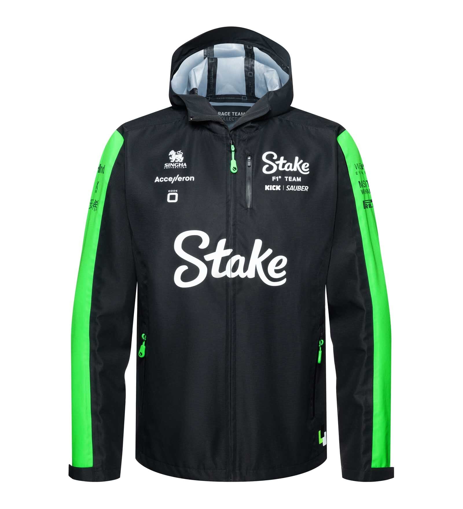Stake F1 Kick Sauber Men's Team Rain Jacket - Black