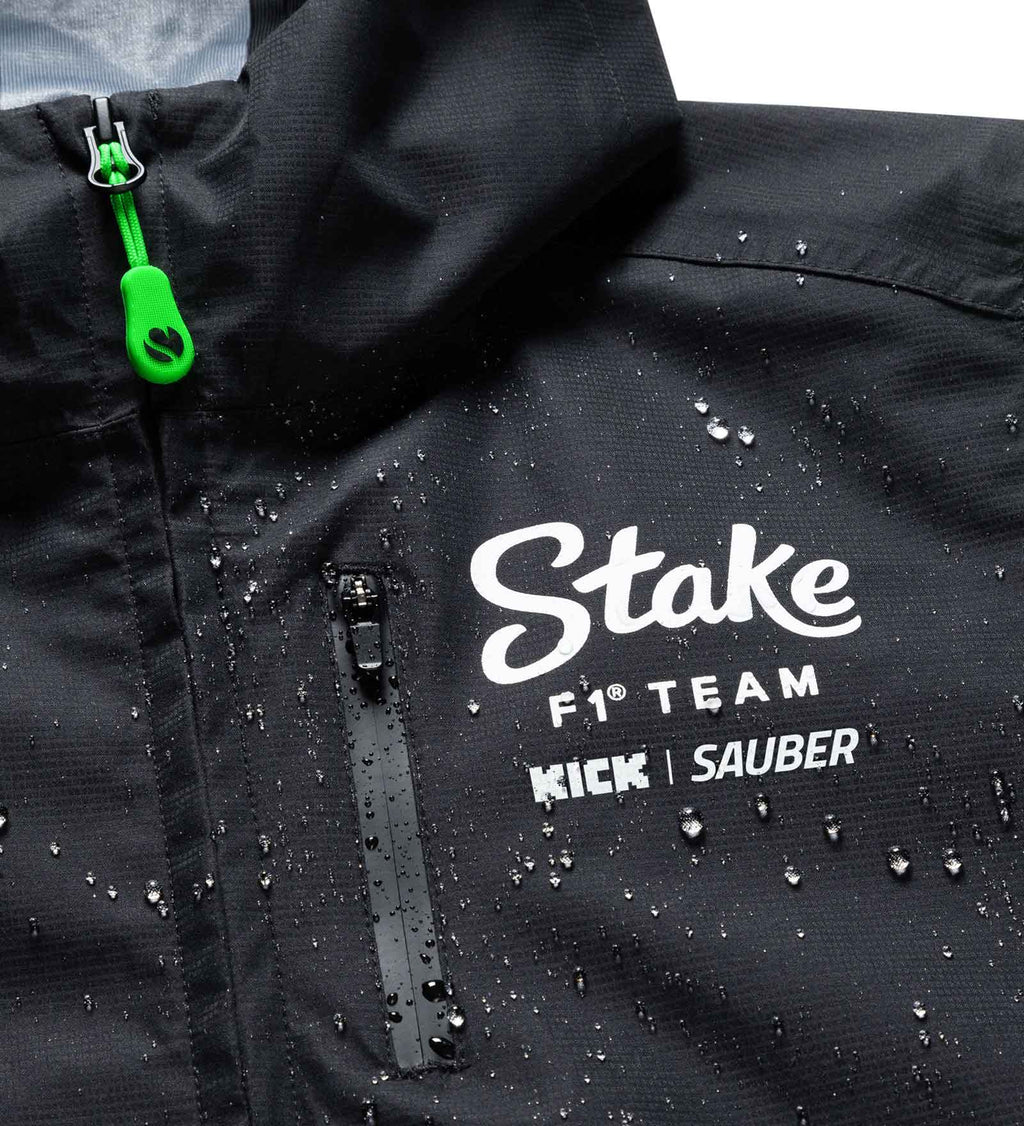 Stake F1 Kick Sauber Women's Team Rain Jacket - Black