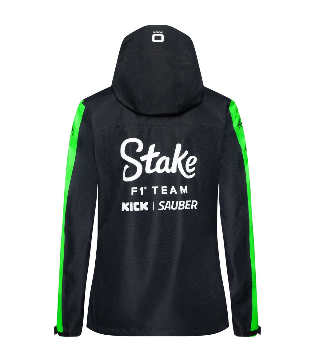 Stake F1 Kick Sauber Women's Team Rain Jacket - Black