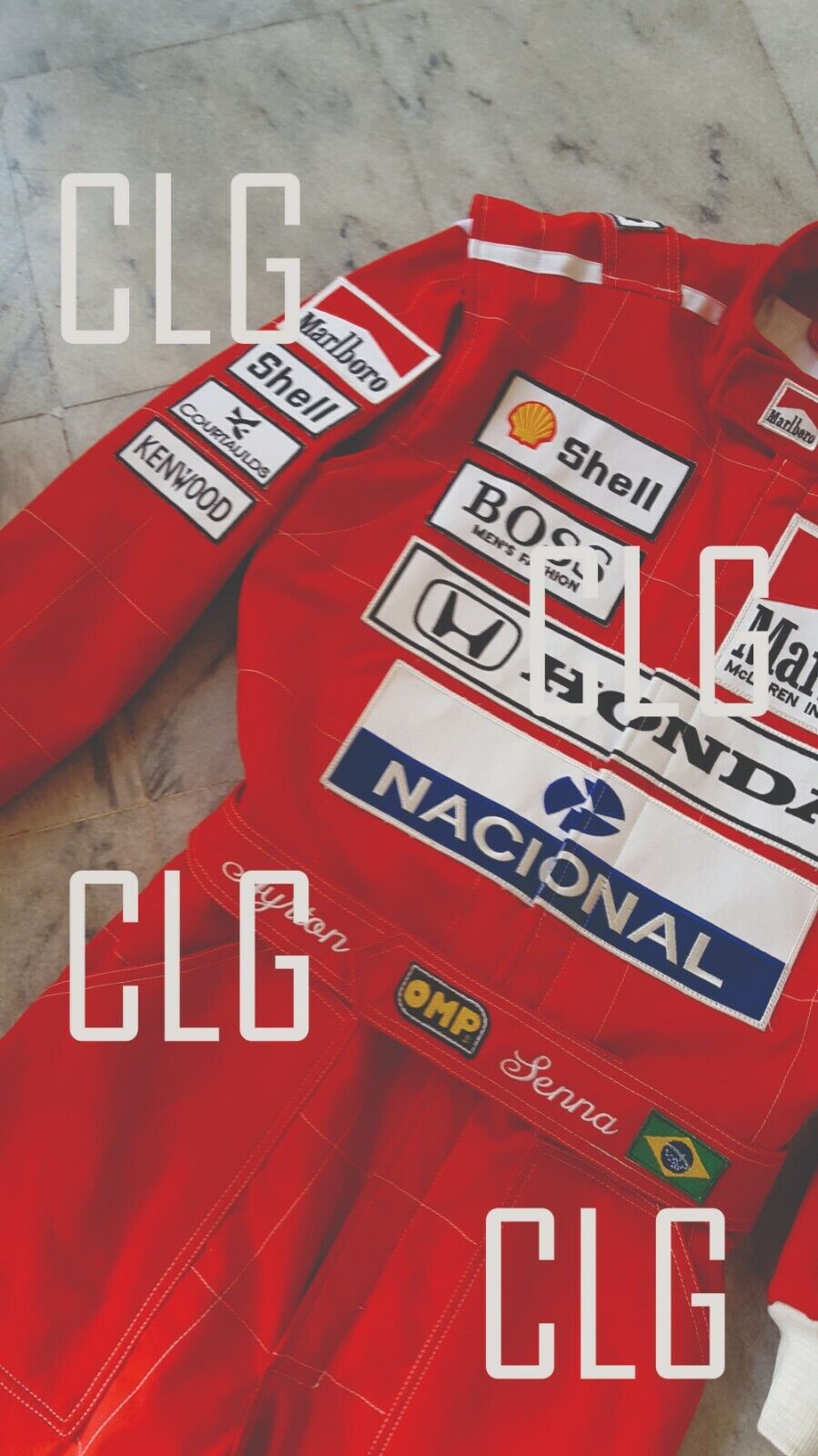 Ayrton Senna 1991 Replica Embroidered patches Suit / Mclaren Suit Endless Racewear