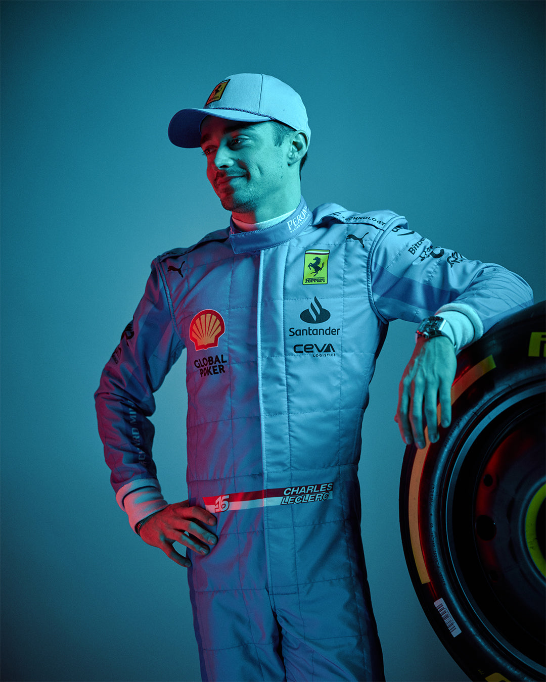 Scuderia Ferrari Charles Leclerc Miami Grand Prix race suits 2024 Endless Racewear