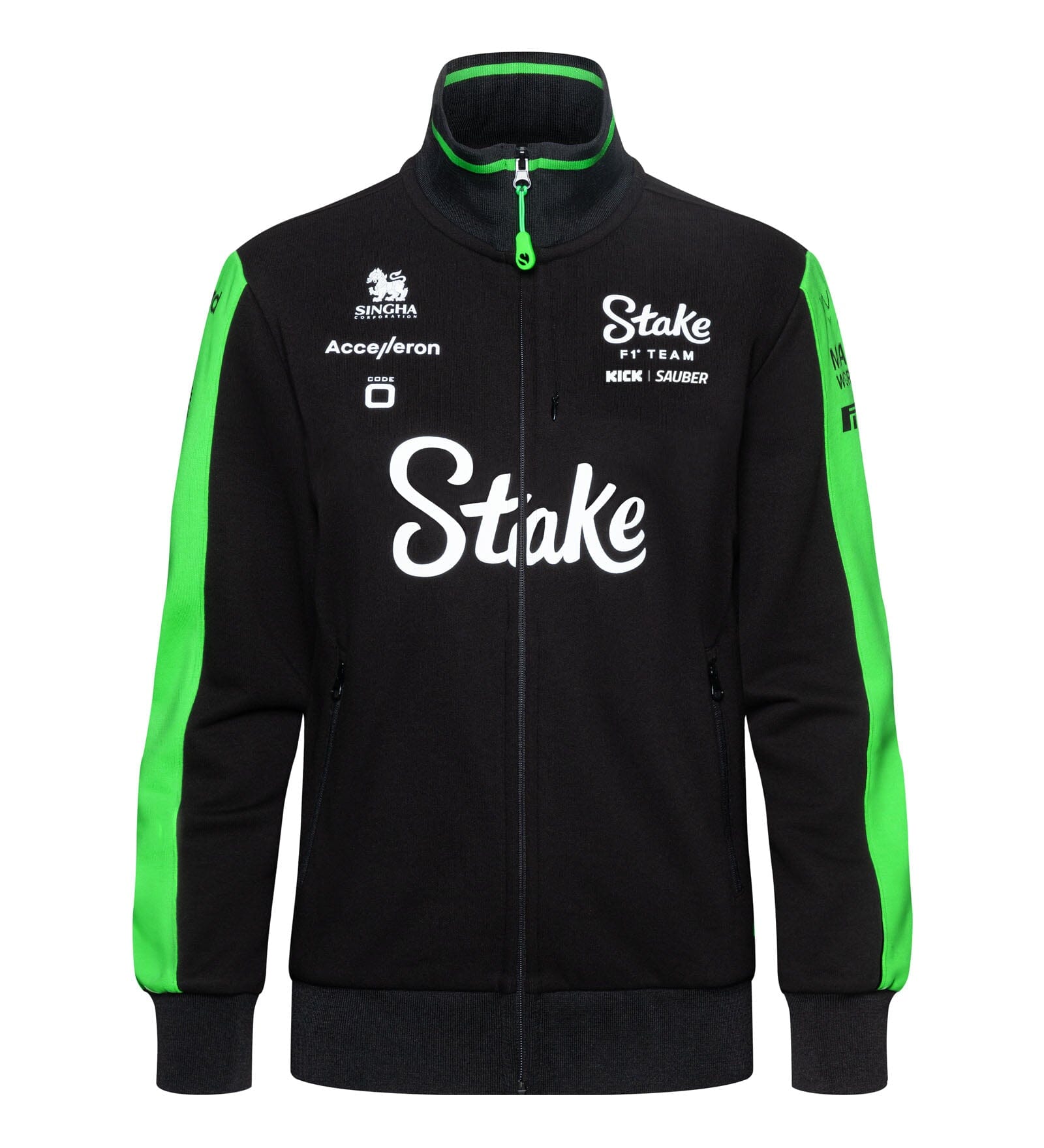 Stake F1 Kick Sauber Women's Team Full Zip Sweat Jacket - Black