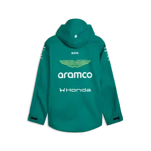 Aston Martin F1 2026 Team Rain Jacket - Green Lux