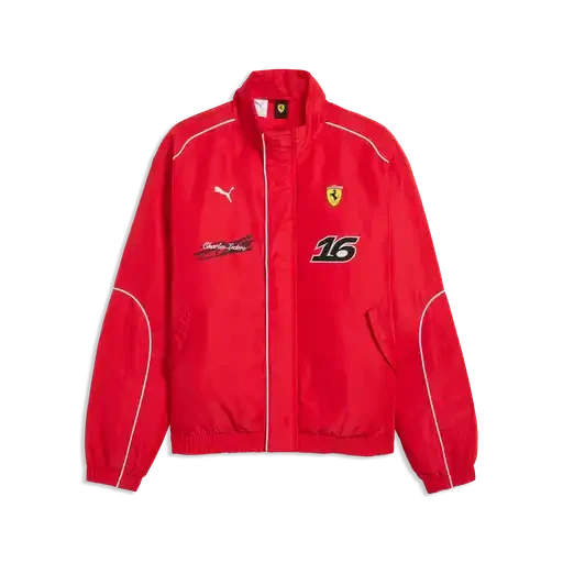 Scuderia Ferrari F1 Charles Leclerc Racing Jacket - Rosso Corsa