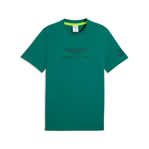 Aston Martin F1 Large Logo T-Shirt - Black/Green T-shirts Aston Martin F1 XS Green 