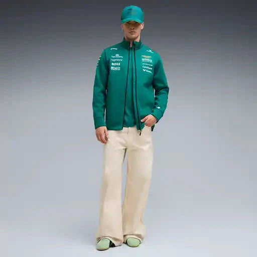 Aston Martin F1 2026 Team Softshell Jacket - Green Lux