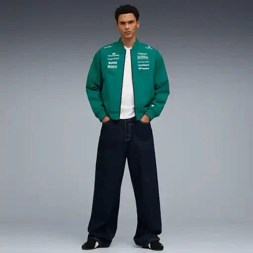 Aston Martin F1 2026 Team Bomber Jacket - Green Lux