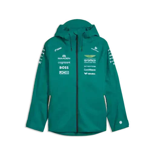 Aston Martin F1 2026 Team Rain Jacket - Green Lux