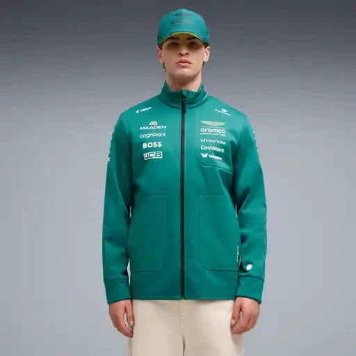 Aston Martin F1 2026 Team Softshell Jacket - Green Lux