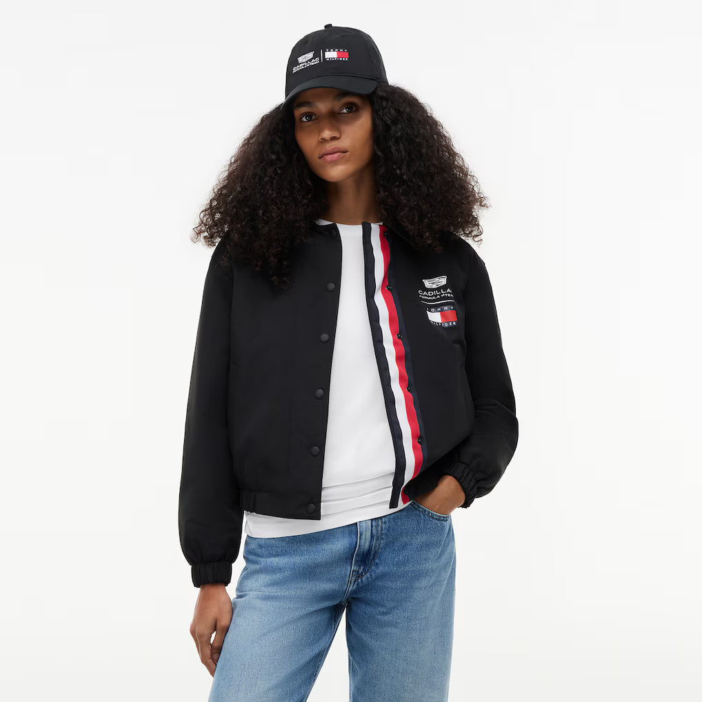 Cadillac F1 Racing Women's Logo Coach Jacket - Black